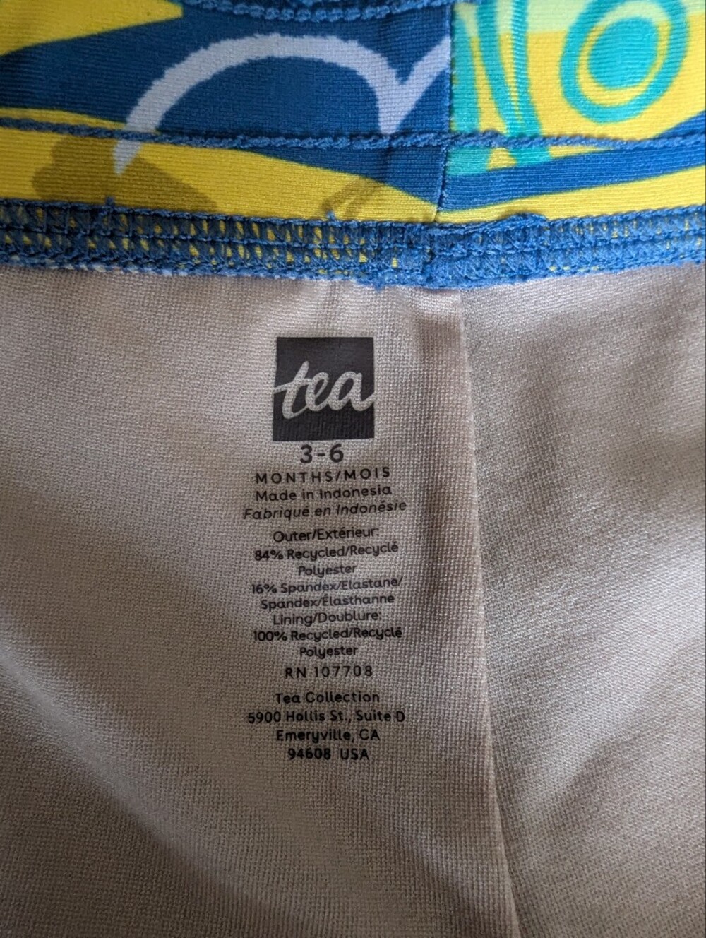 Tea Collection Blue Fish Rashguard Set - Picture 6 of 7